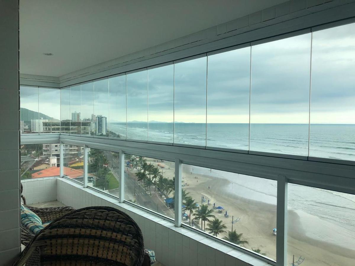 Mongagua Com Vista Para O Mar Pe Na Areia ภายนอก รูปภาพ