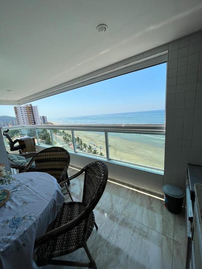Mongagua Com Vista Para O Mar Pe Na Areia ภายนอก รูปภาพ