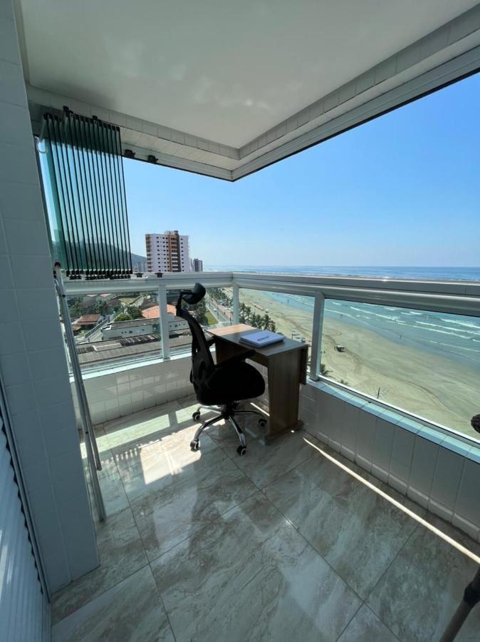 Mongagua Com Vista Para O Mar Pe Na Areia ภายนอก รูปภาพ