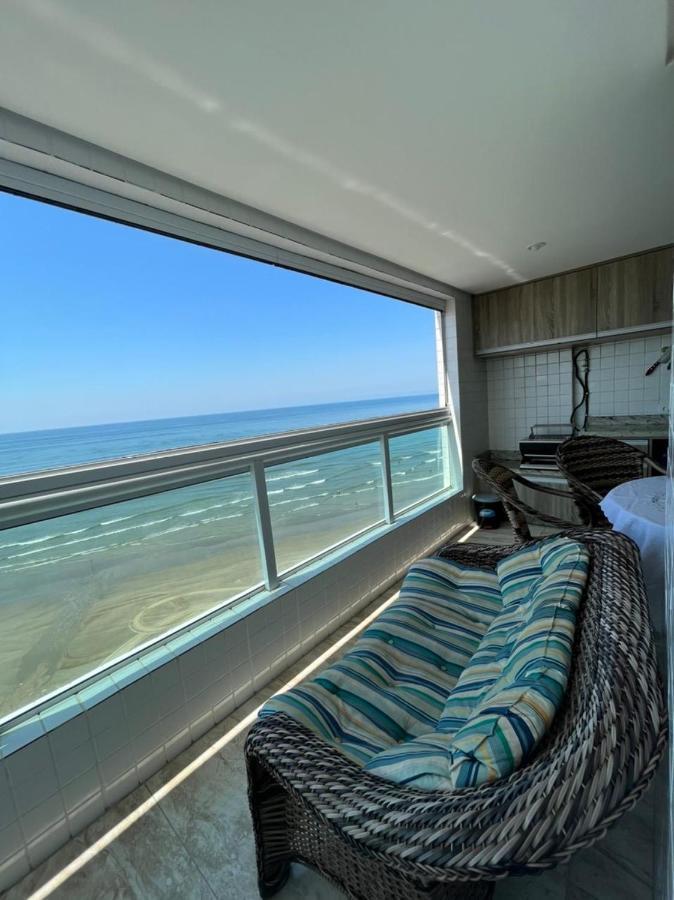 Mongagua Com Vista Para O Mar Pe Na Areia ภายนอก รูปภาพ