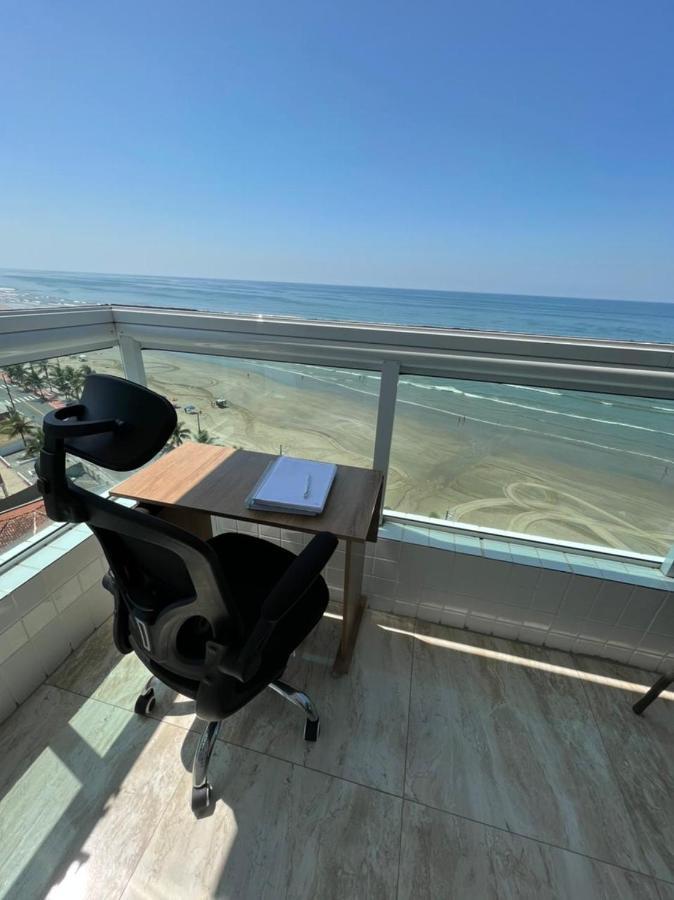 Mongagua Com Vista Para O Mar Pe Na Areia ภายนอก รูปภาพ